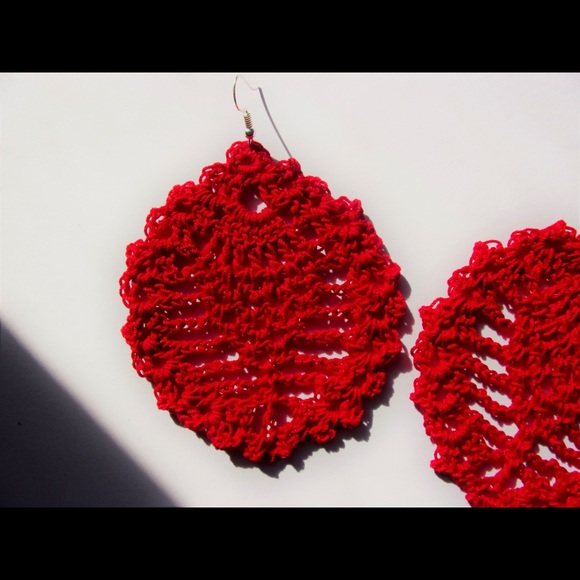 Victory Red Earrings - Picture 3 of 4